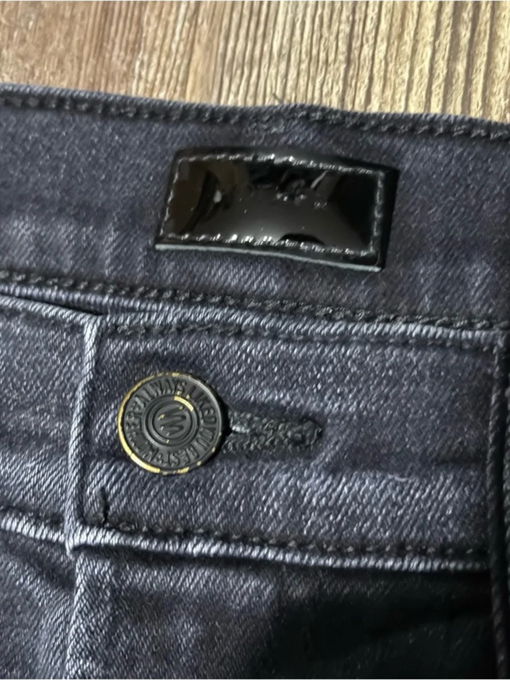 Mother The Hustler Ankle Fray Jeans Women's 29 in Encounters at Night Wash Denim - Picture 3 of 9